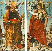 COSSA, Francesco del St Peter and St John the Baptist (Griffoni Polyptych) drg china oil painting artist